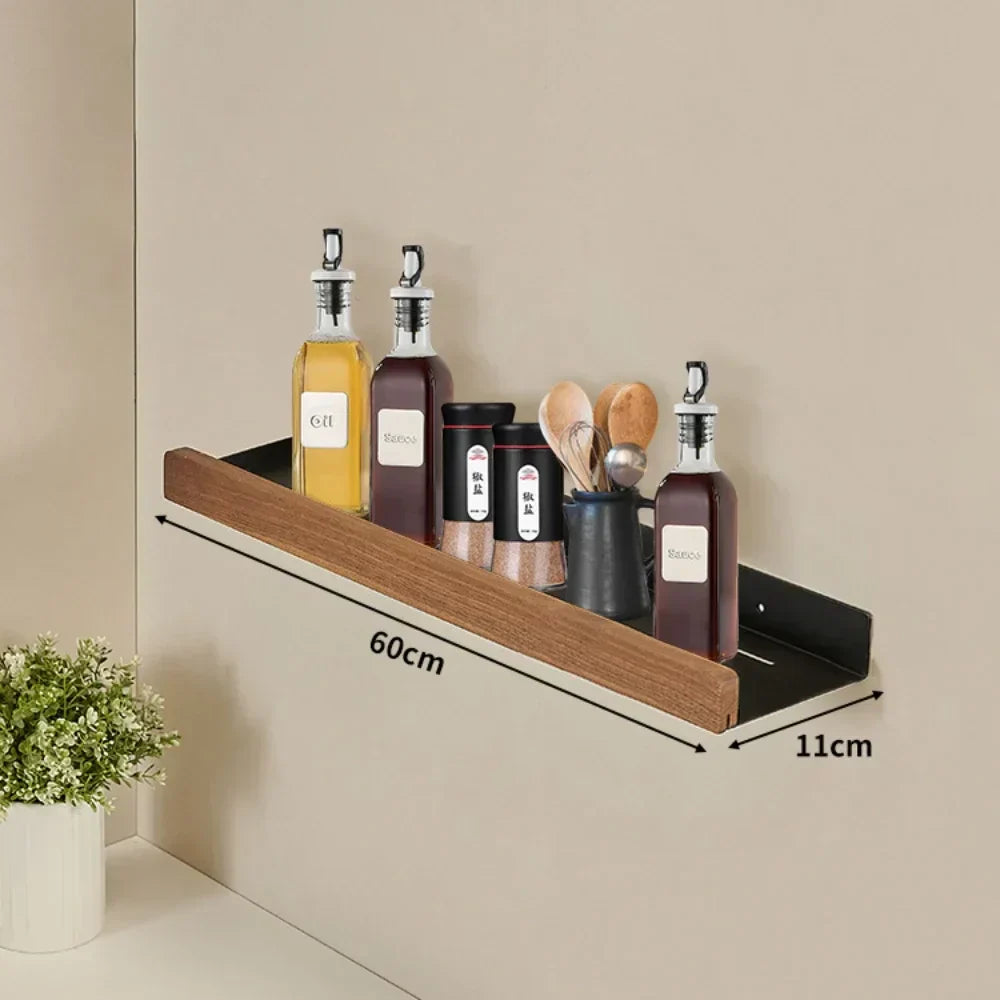 Etagère murale de cuisine en bois – modèle