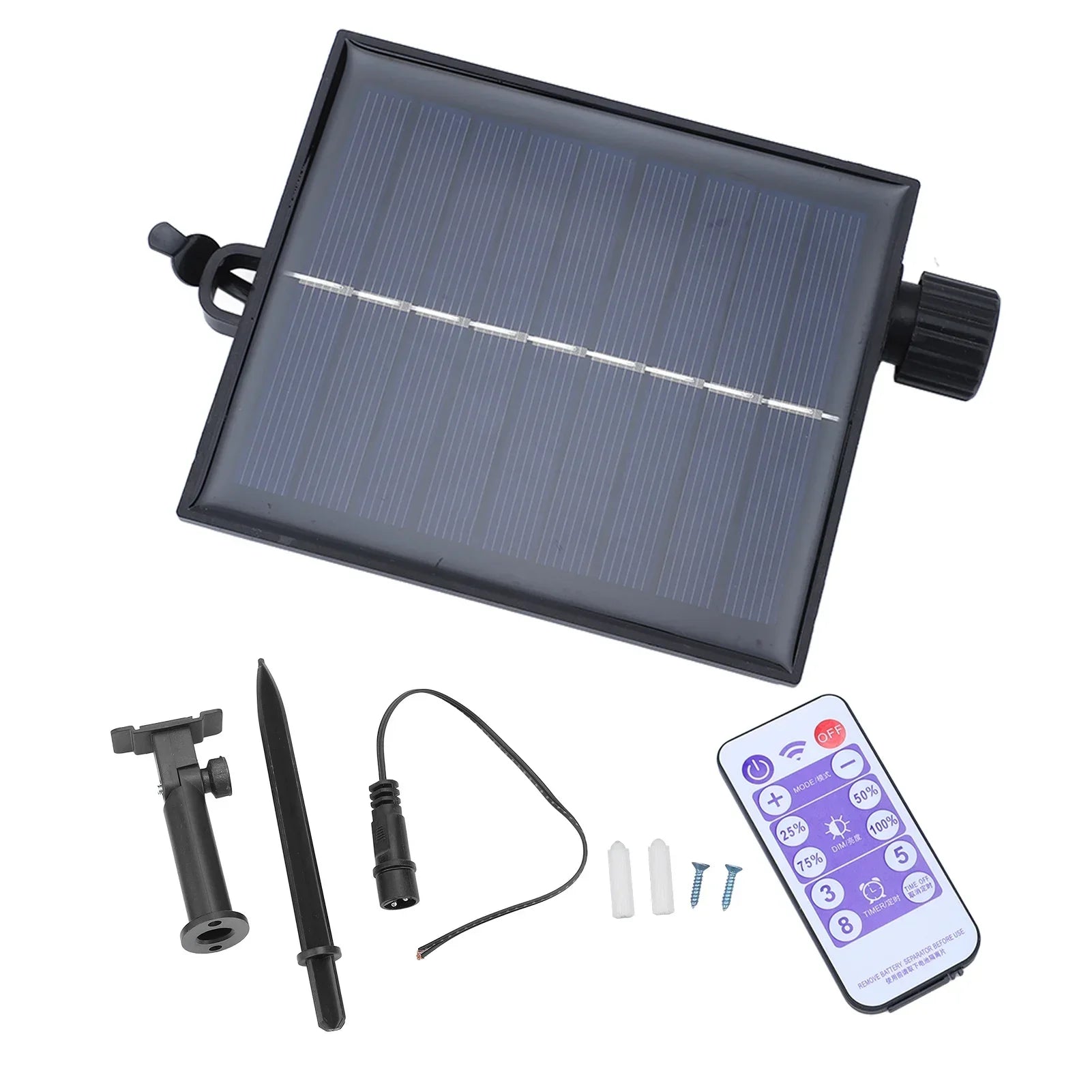 SolviaLux Boîtier de contrôle solaire pour guirlande lumineuse | Avec télécommande et 8 modes | Intensité variable et étanche IP65
