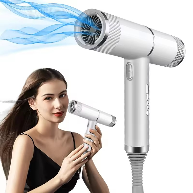 Sèche-cheveux professionnel à ions négatifs haute puissance avec buse d'air pour usage domestique et en salon