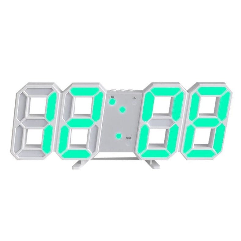 Horloge murale numérique LED 3D – Design moderne avec fonction de gradation et visibilité optimale