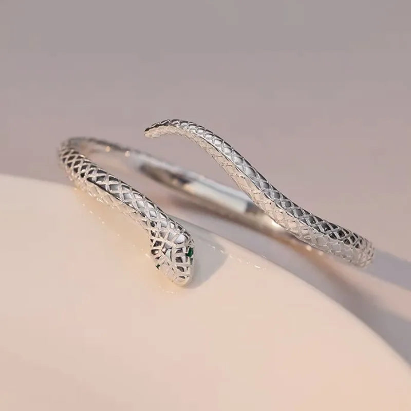 Bracelet Femme Ouvert Ajustable Serpent