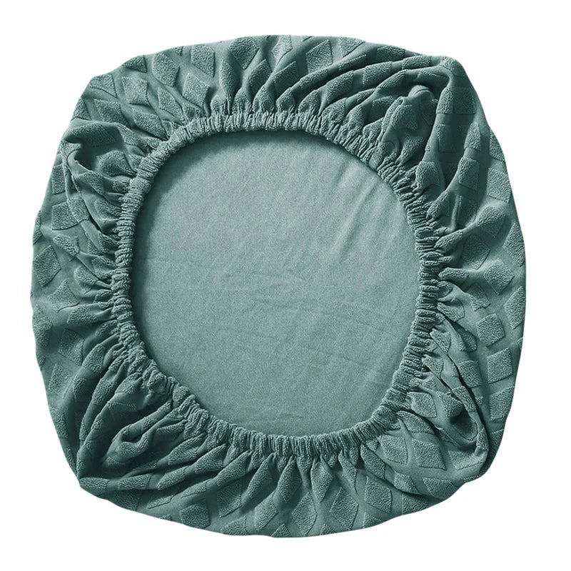 Scanto | Housse de chaise de bureau extensible en élasthanne/nylon, jacquard et polaire, maille d'ananas et protection élastique