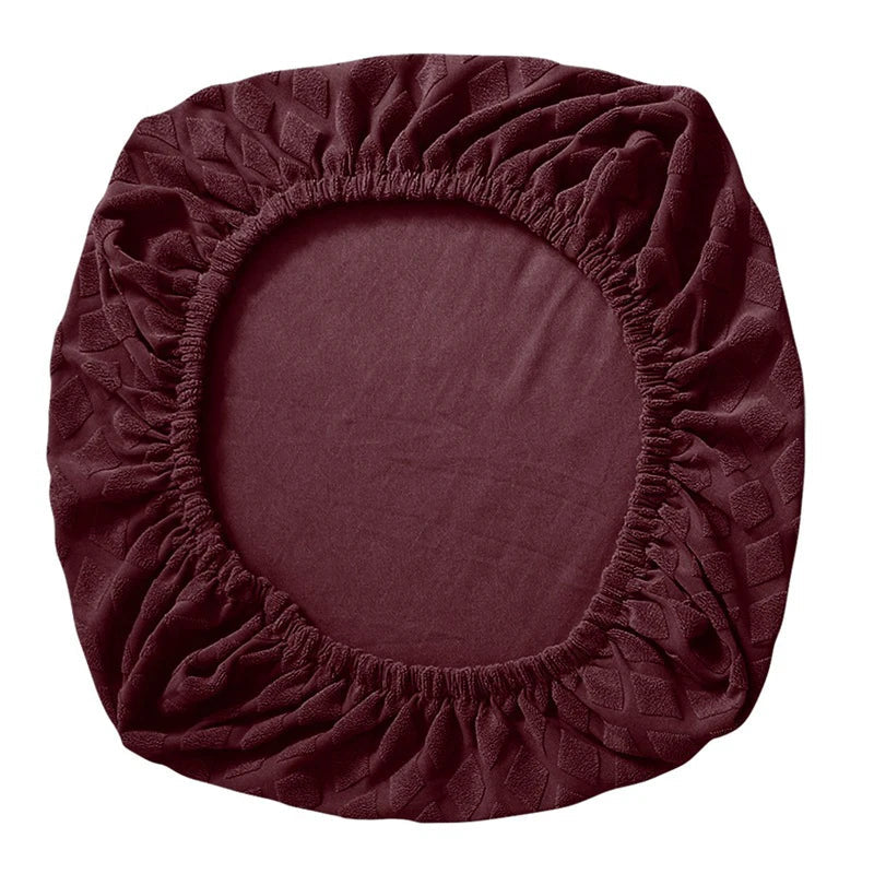 Scanto | Housse de chaise de bureau extensible en élasthanne/nylon, jacquard et polaire, maille d'ananas et protection élastique