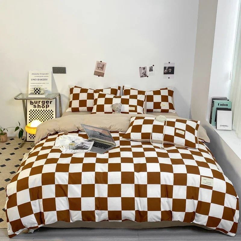 KaroSommeil | Parure de lit complète avec taie d'oreiller