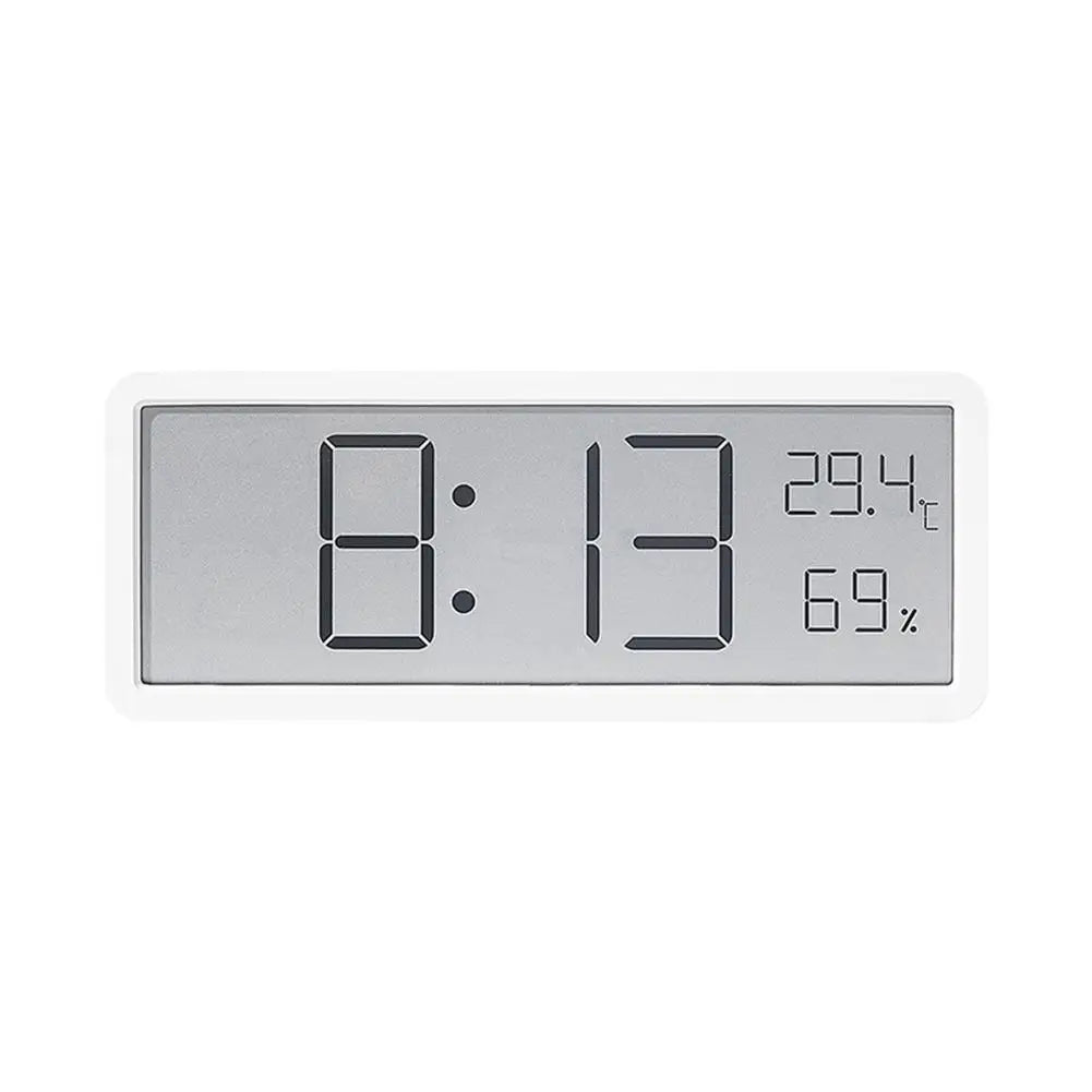 Horloge numérique avec écran LED – Température et température – Design moderne – Blanc et noir | Sansotis