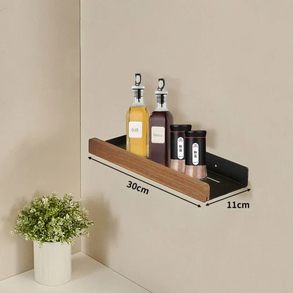 Etagère murale de cuisine en bois – modèle