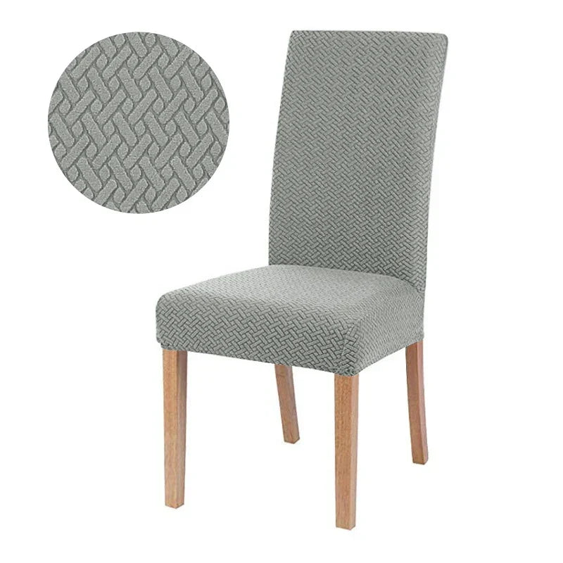 Housse de Chaise Velvona | Rembourré élastique et épais | Housse extensible en jacquard | Lavable et infroissable