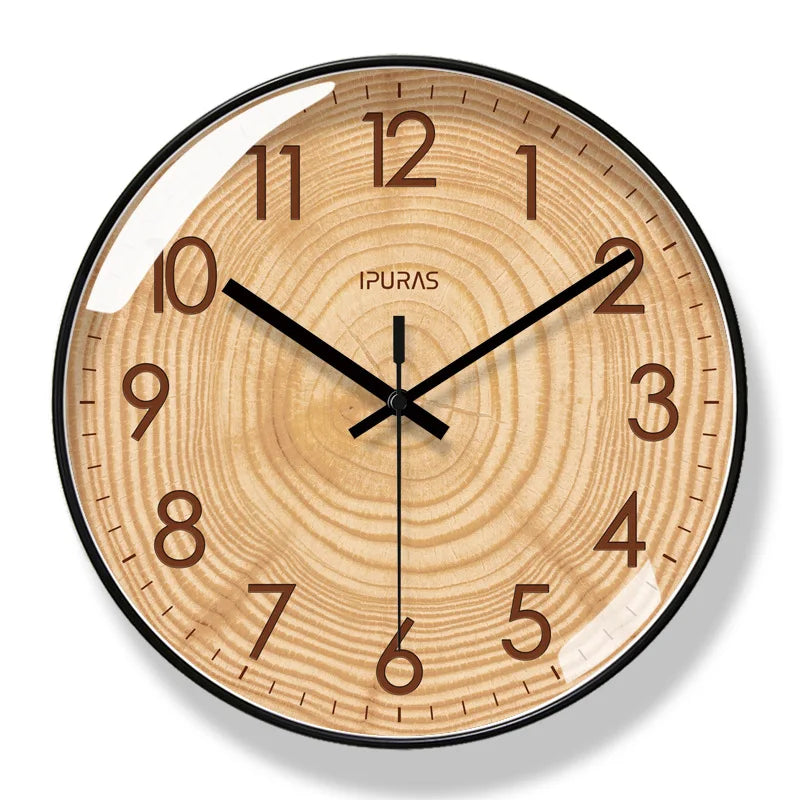 TimeWisp Houten Wandklok – Stille et Stijlvolle Tijdwaarnemer