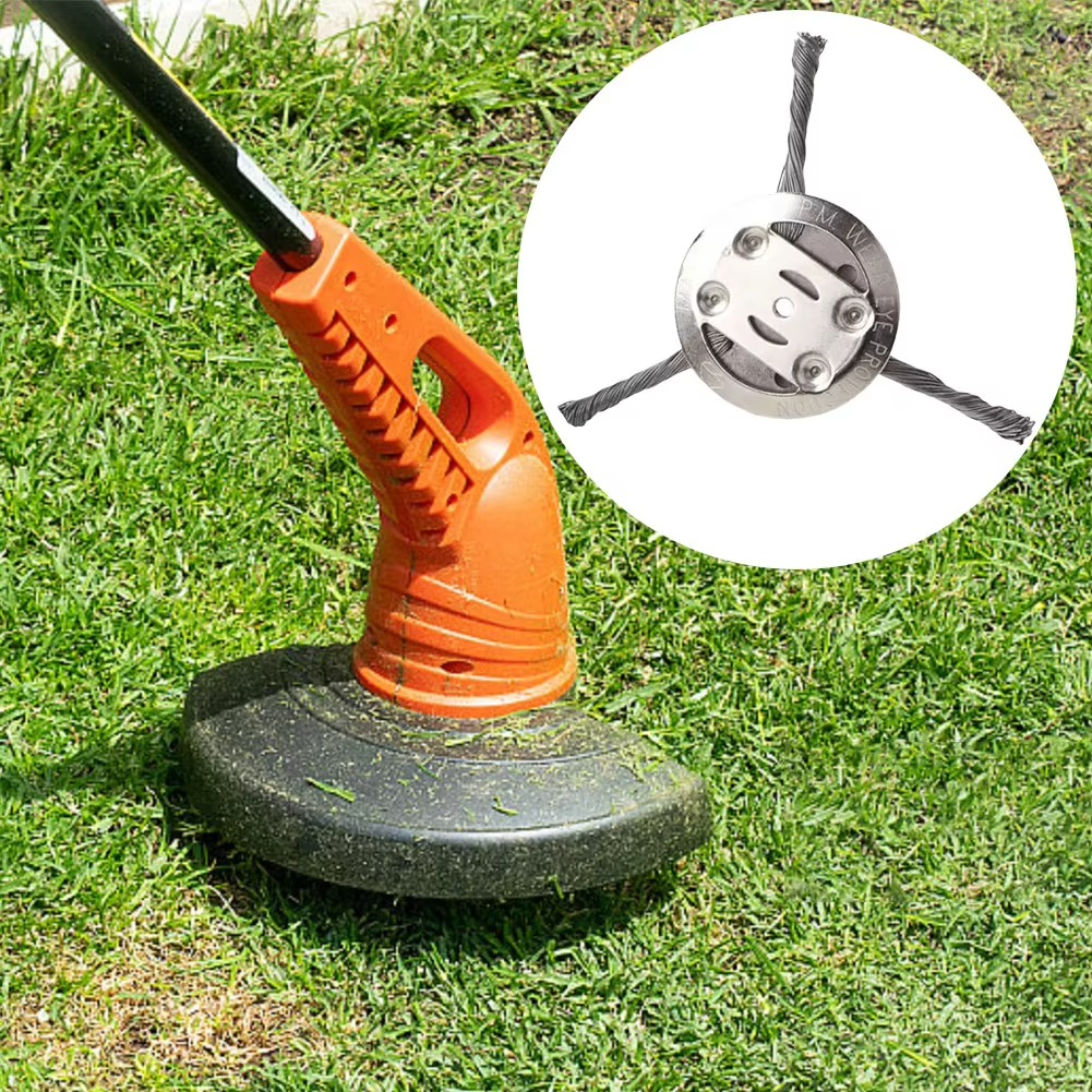 Tête de Brosse Métallique Robuste pour Coupe-bordures