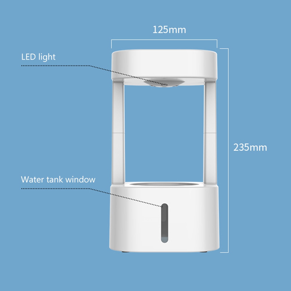 Humidificateur d'air frais à brume gravitationnelle ultrasonique