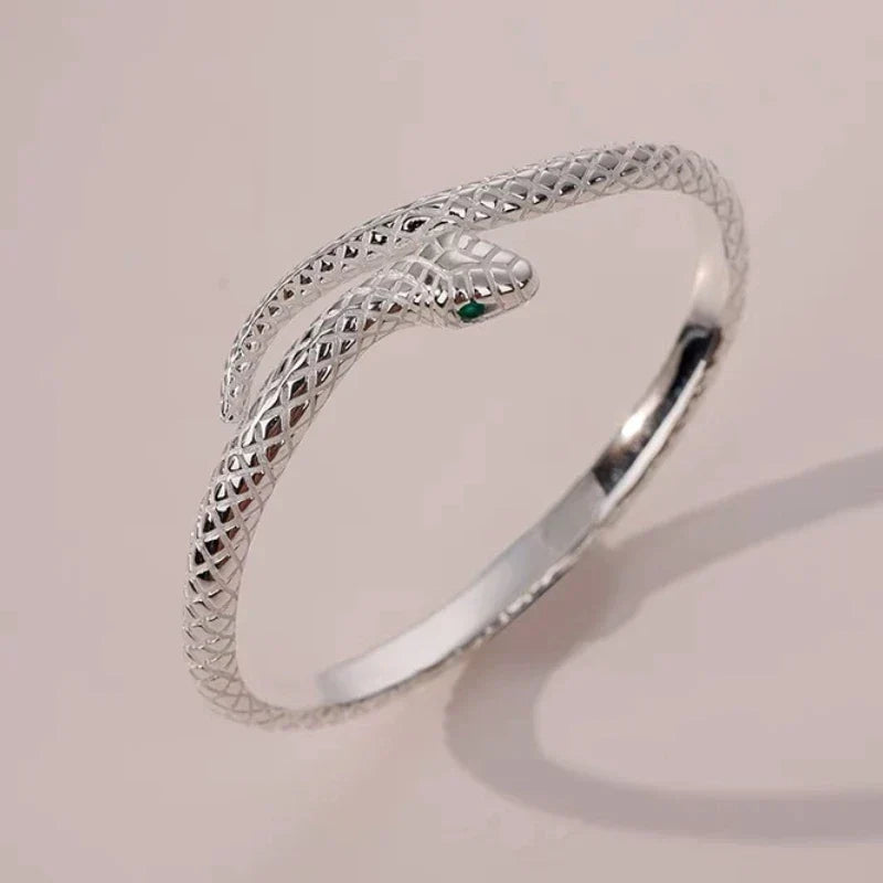Bracelet Femme Ouvert Ajustable Serpent