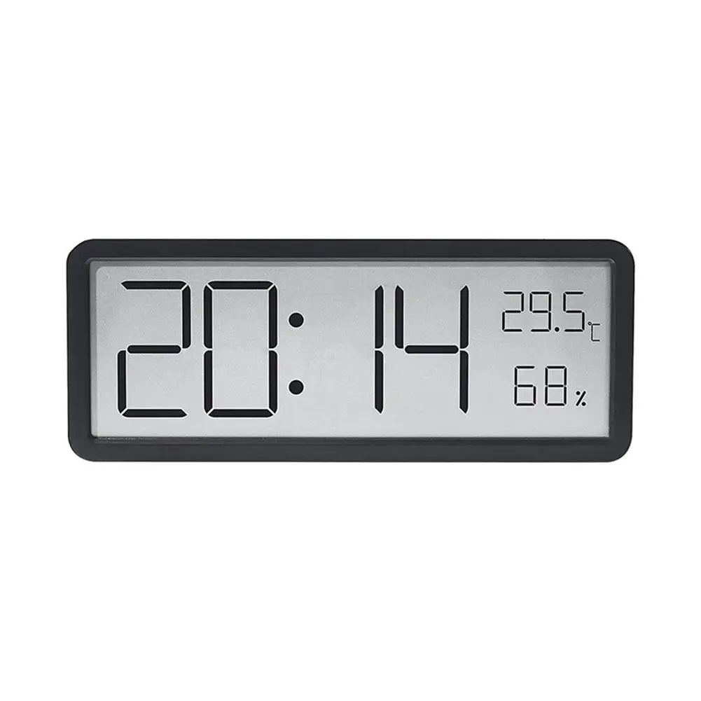 Horloge numérique avec écran LED – Température et température – Design moderne – Blanc et noir | Sansotis