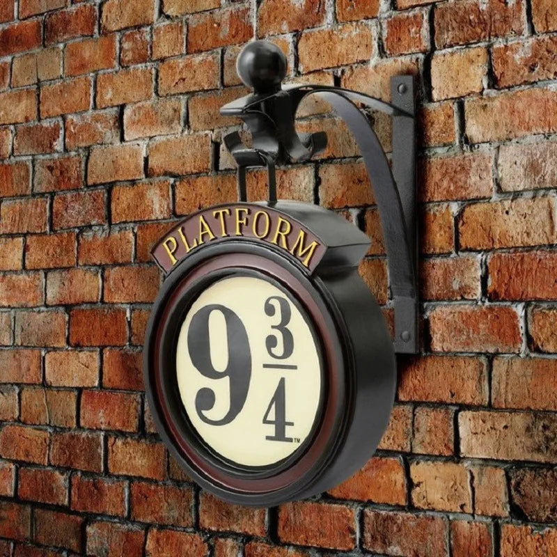 Harry Potter 9 3/4 Figurine Lampe de chevet LED Appliques murales magiques Plate-forme Poudlard Lampe 3D Décoration de chambre de Harry Cadeau d'anniversaire pour enfants