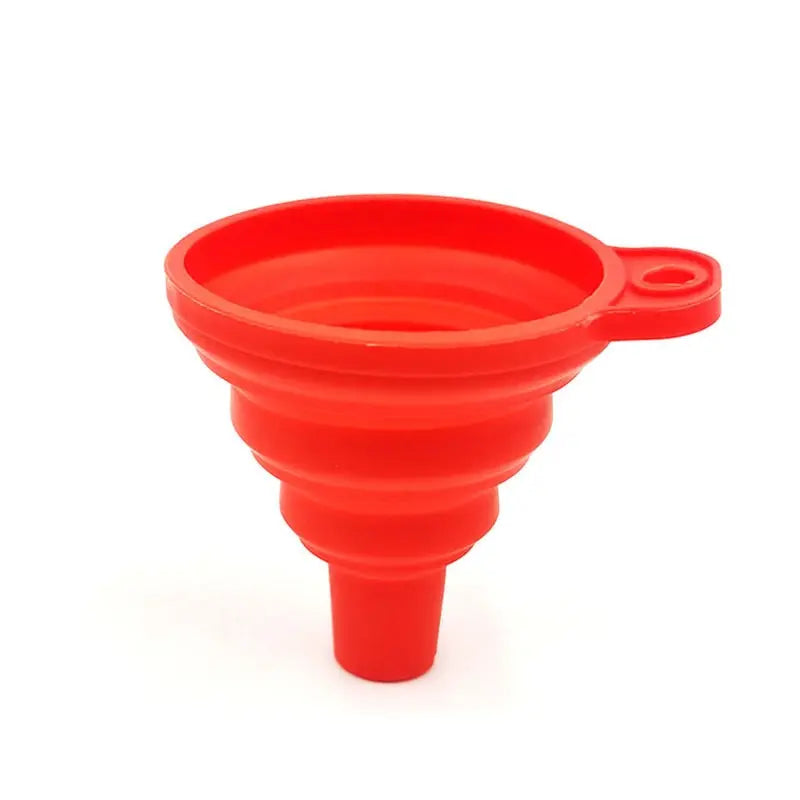 Entonnoir télescopique domestique, outil de cuisine, Mini entonnoir pliant résistant aux hautes températures, 4 couleurs disponibles