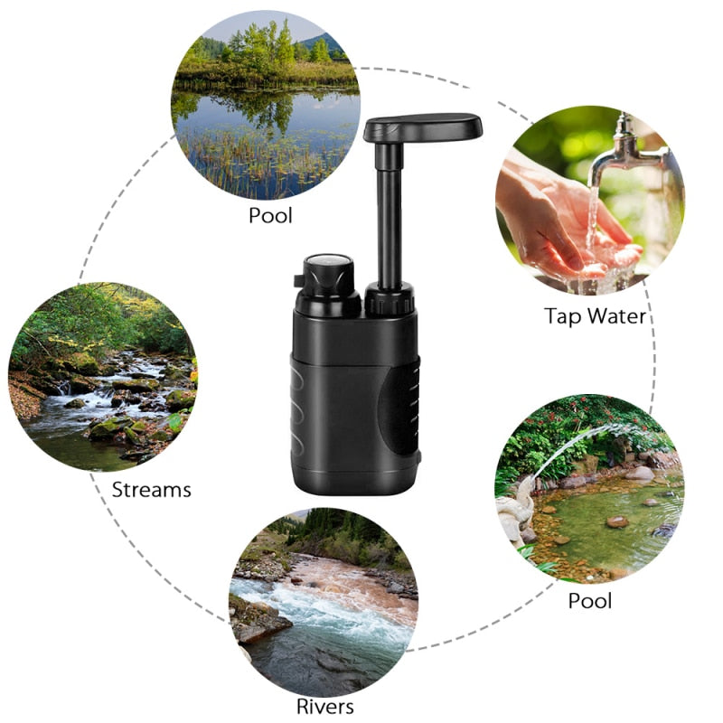 Filtre à eau portable pour le camping | Purificateur pour les activités de plein air et la survie