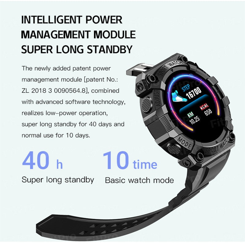 Narsago | Montre connectée Bluetooth avec moniteur de santé