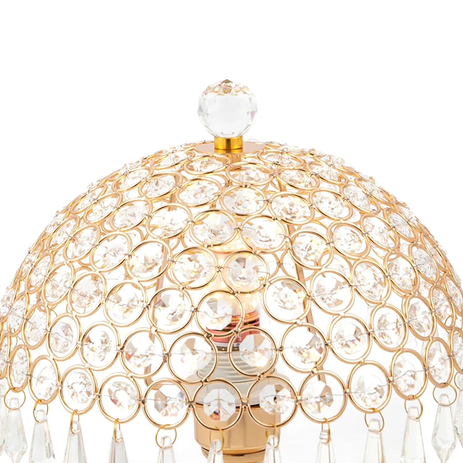 Lampe de table de chevet décorative de luxe en cristal moderne