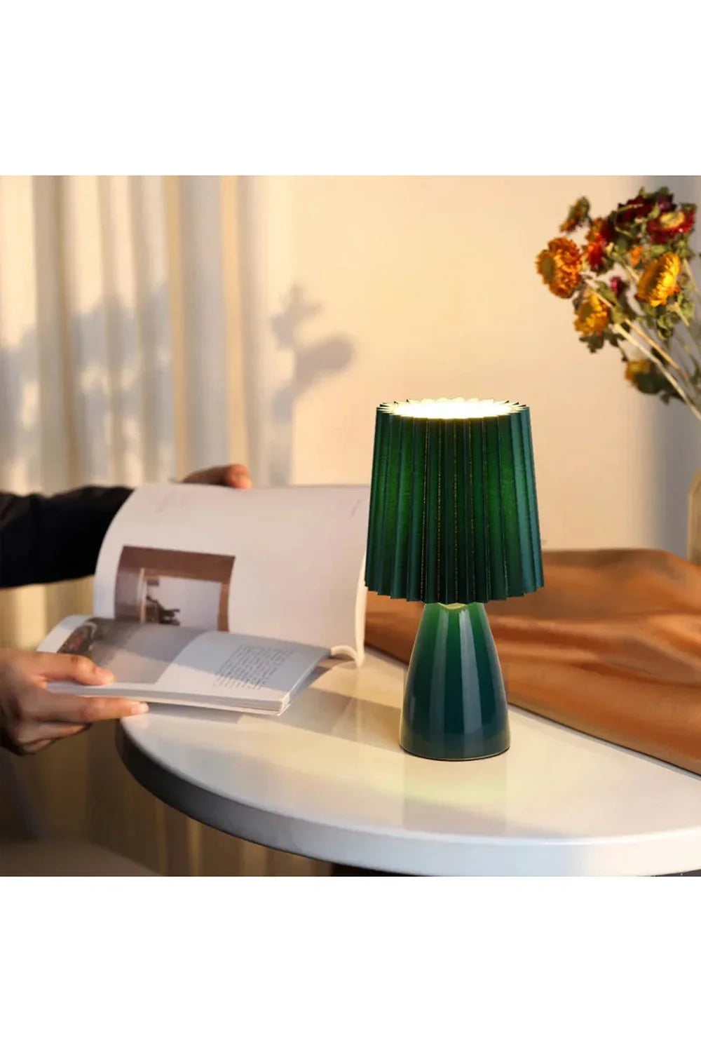 Lampe de table de nuit pliable à LED | Élévateur à bol
