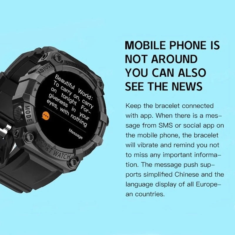 Narsago | Montre connectée Bluetooth avec moniteur de santé