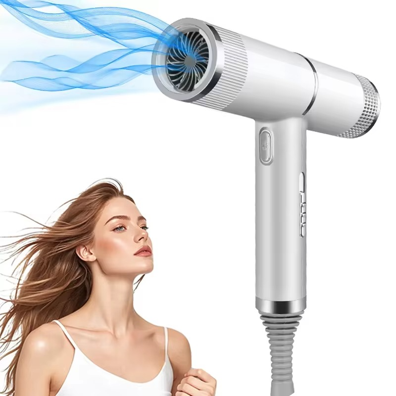 Sèche-cheveux professionnel à ions négatifs haute puissance avec buse d'air pour usage domestique et en salon