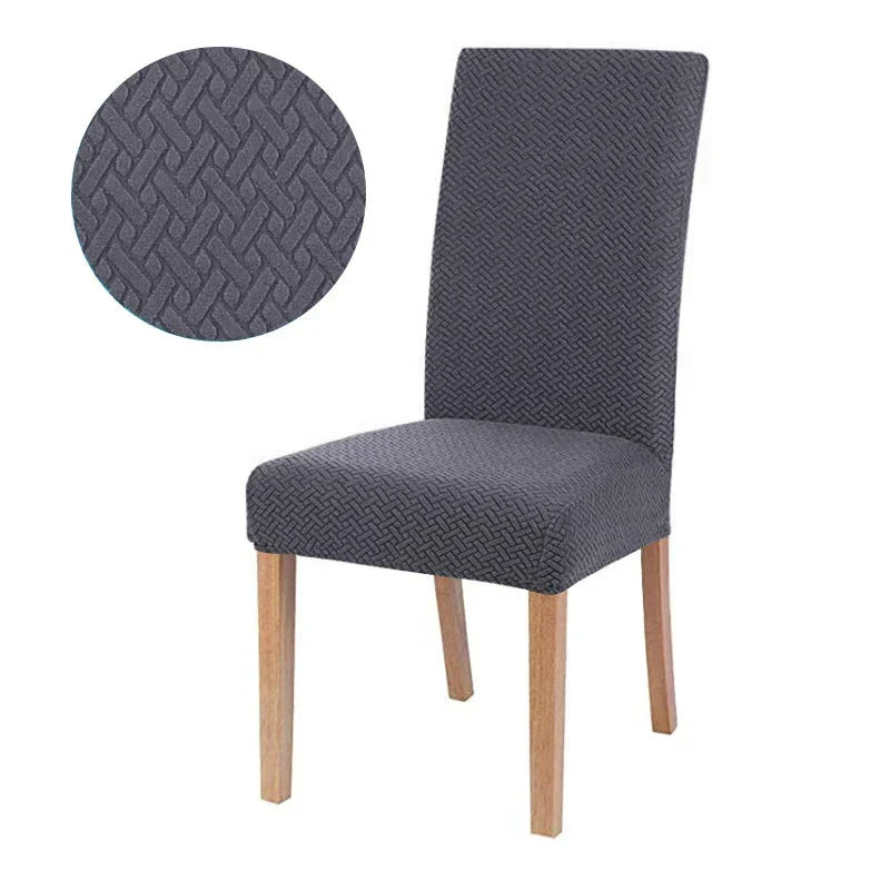 Housse de Chaise Velvona | Rembourré élastique et épais | Housse extensible en jacquard | Lavable et infroissable