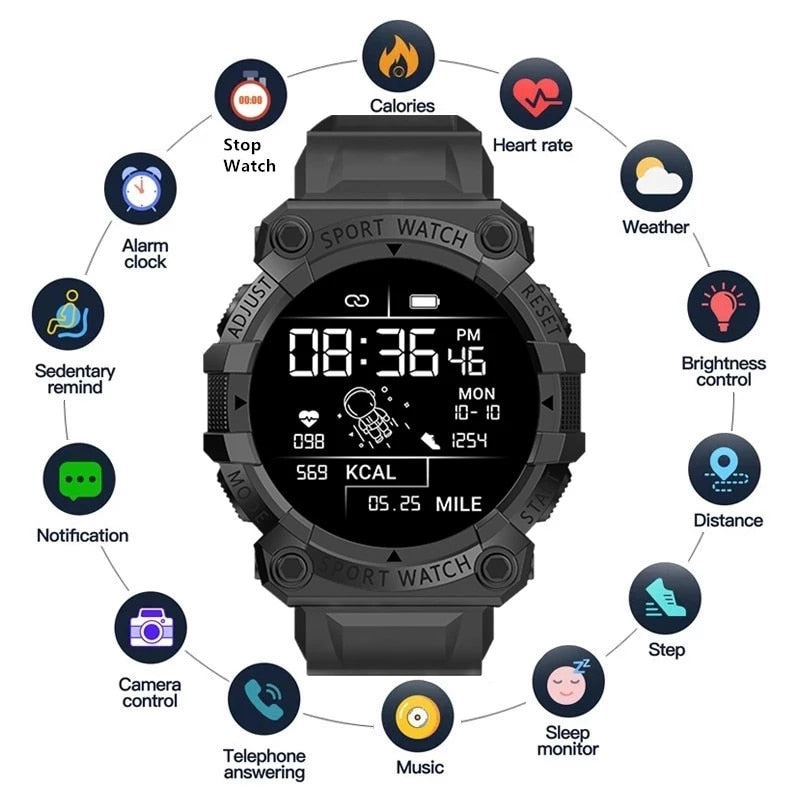 Narsago | Montre connectée Bluetooth avec moniteur de santé