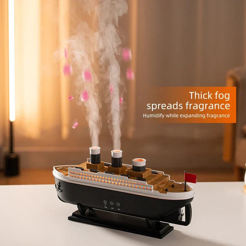 Humidificateur d'air électrique d'aromathérapie de luxe Ocean Liner
