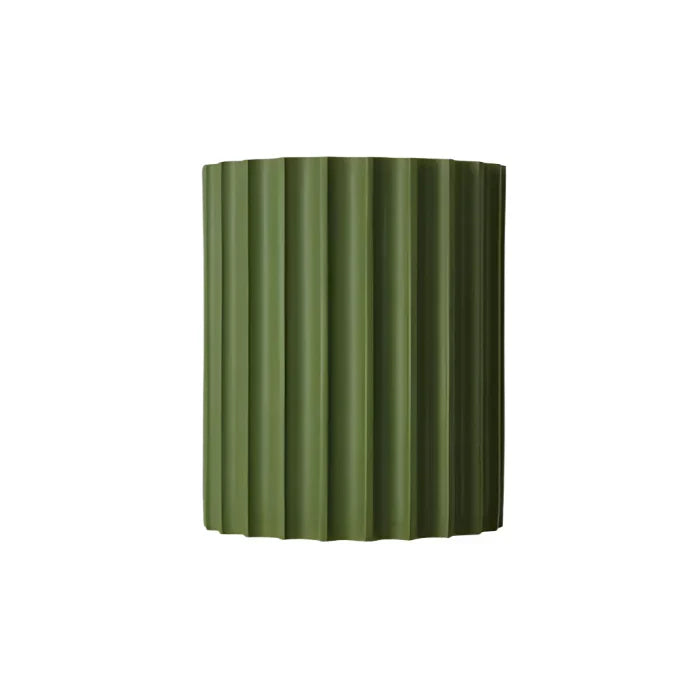Applique Résine Sculpture Ondulée Nordique Blanc Vert Gris Chambre Couloir | Sansotis