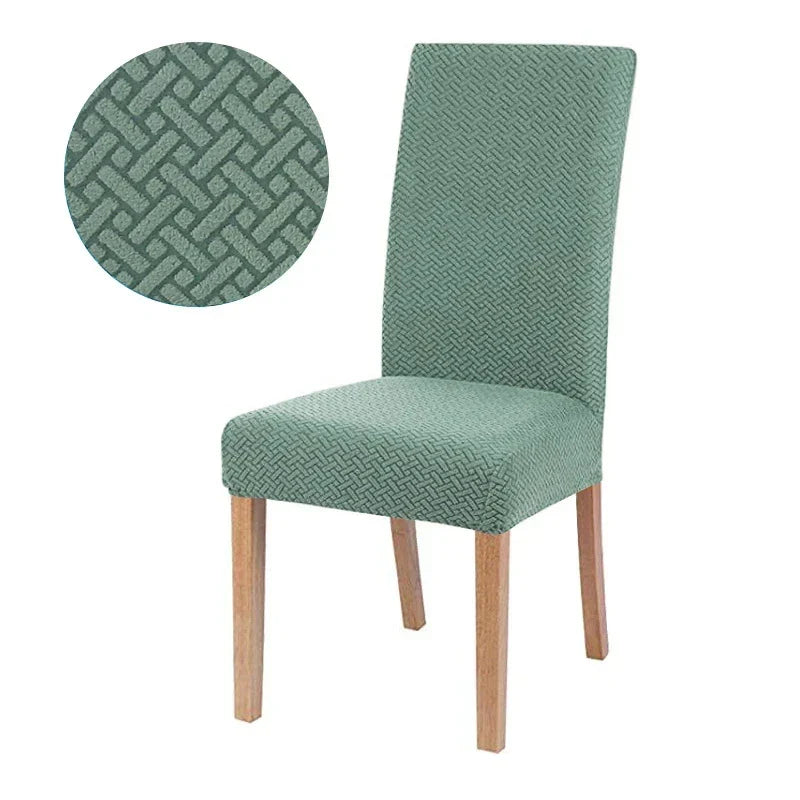 Housse de Chaise Velvona | Rembourré élastique et épais | Housse extensible en jacquard | Lavable et infroissable