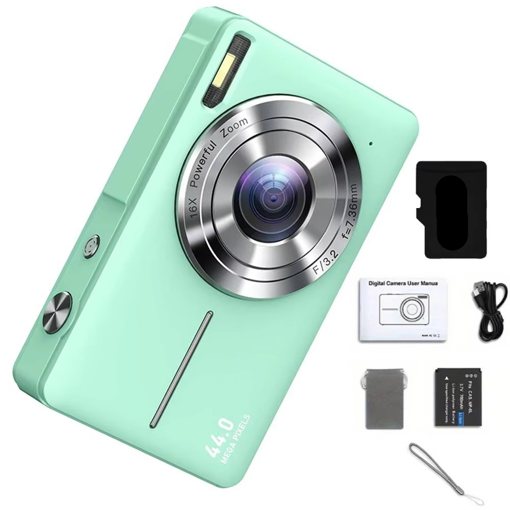 Scanto | Appareil photo numérique haute résolution pour enfants - 1080P HD, 44MP avec zoom 16X