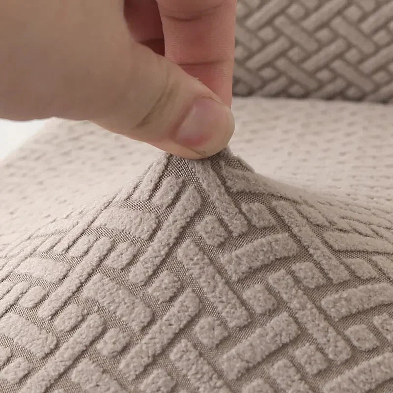 Housse de Chaise Velvona | Rembourré élastique et épais | Housse extensible en jacquard | Lavable et infroissable