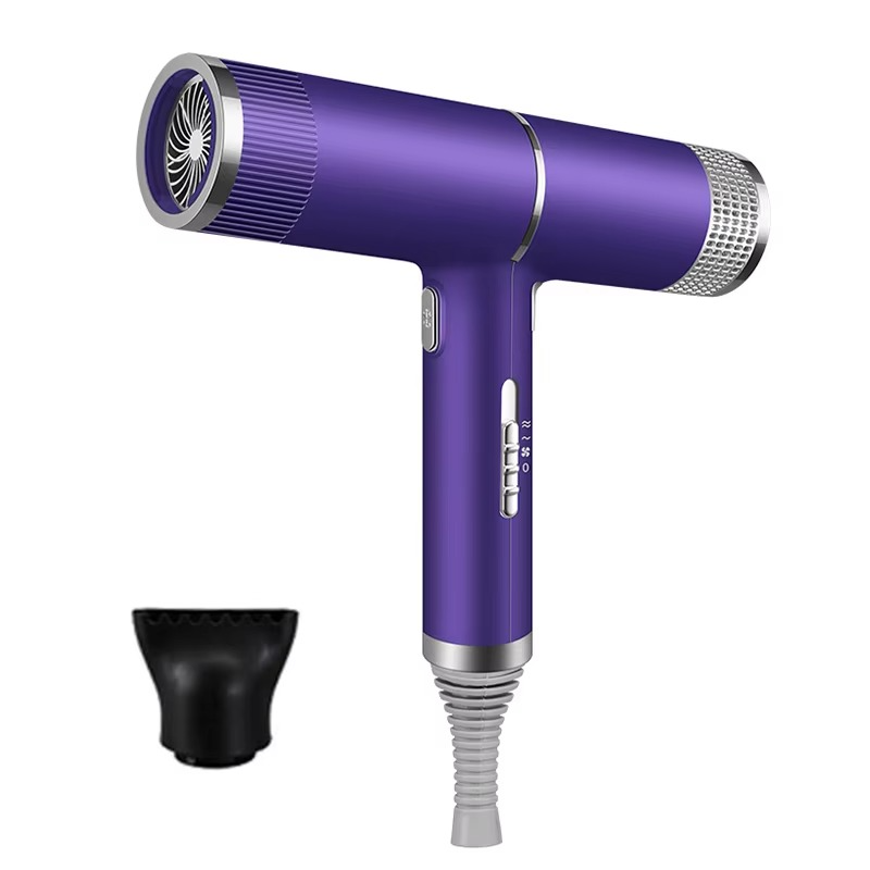 Sèche-cheveux professionnel à ions négatifs haute puissance avec buse d'air pour usage domestique et en salon