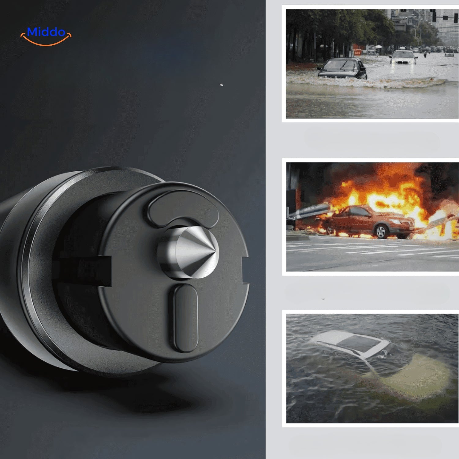 Safelume - Cylindre d'outils d'urgence compact