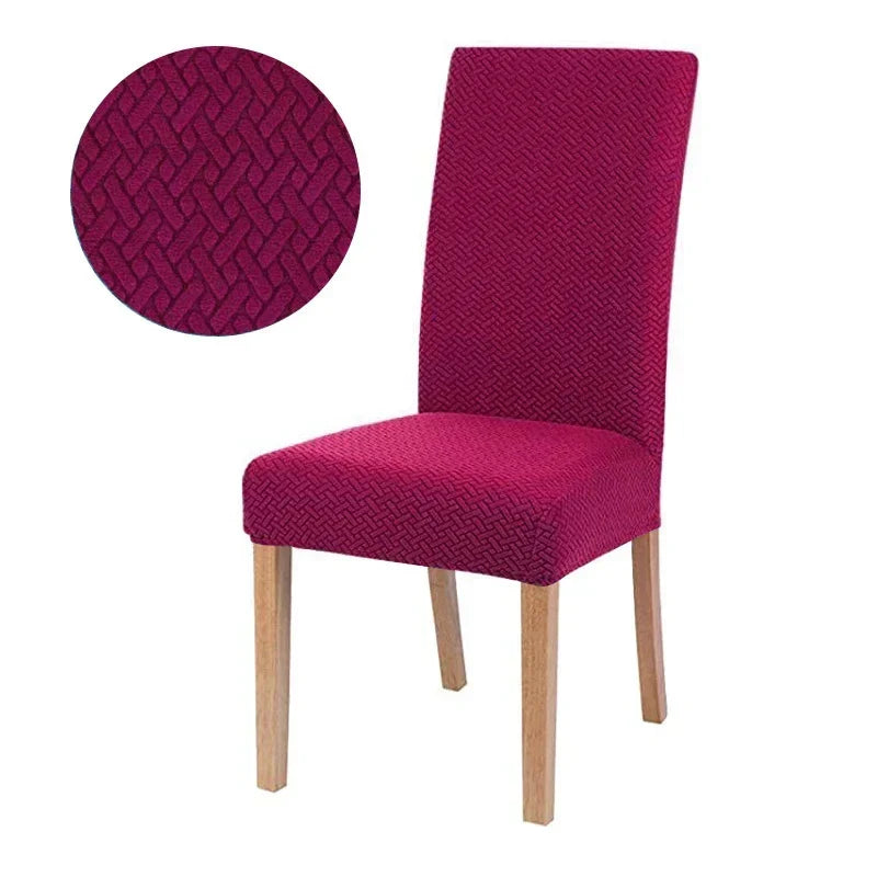 Housse de Chaise Velvona | Rembourré élastique et épais | Housse extensible en jacquard | Lavable et infroissable