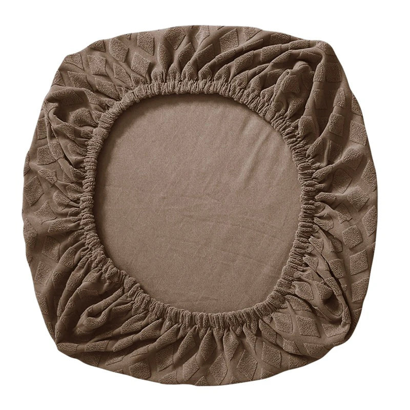 Scanto | Housse de chaise de bureau extensible en élasthanne/nylon, jacquard et polaire, maille d'ananas et protection élastique