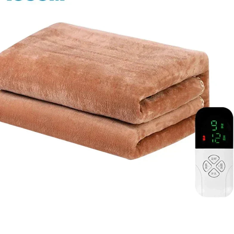 Couverture chauffante avec contrôle thermostatique 220 V - Contrôle intelligent de la température pour une chaleur uniforme par temps froid.
