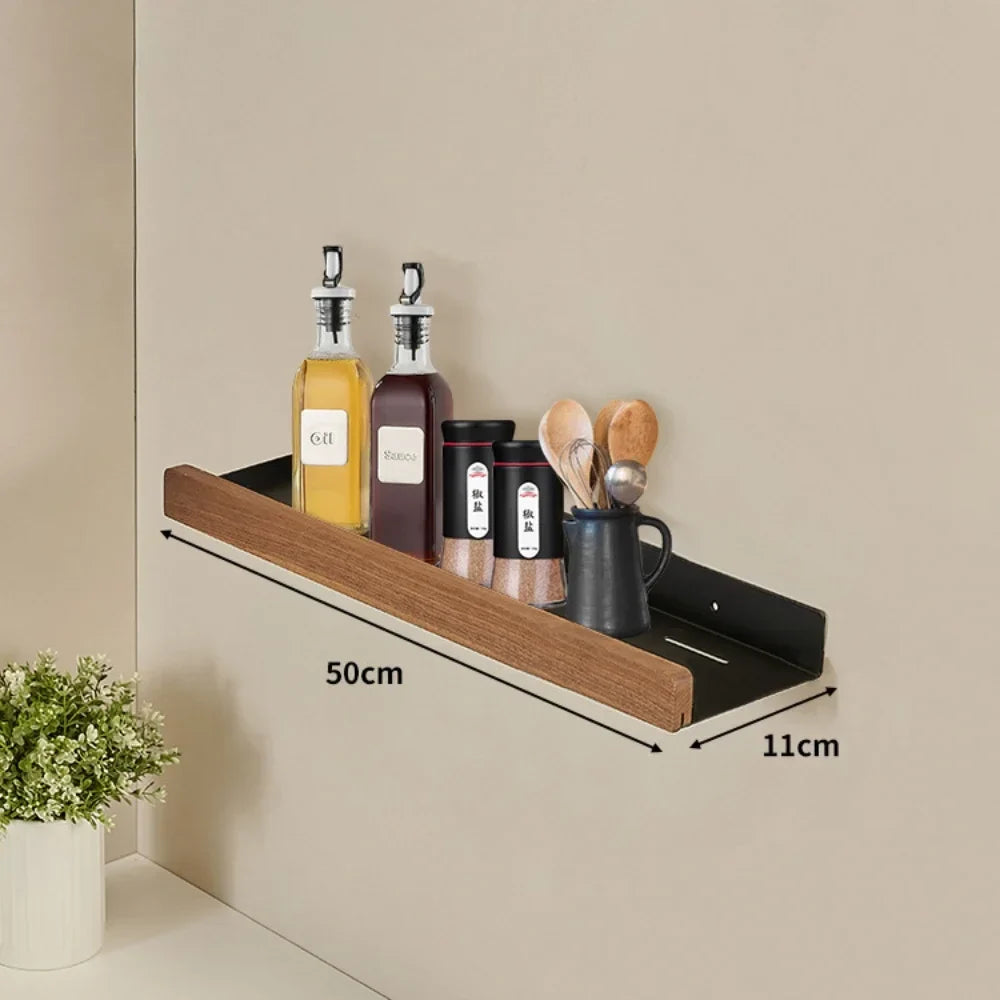 Etagère murale de cuisine en bois – modèle