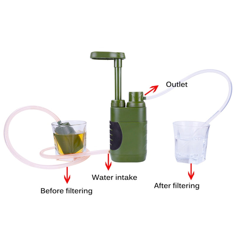 Filtre à eau portable pour le camping | Purificateur pour les activités de plein air et la survie