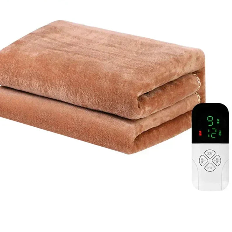Couverture chauffante avec contrôle thermostatique 220 V - Contrôle intelligent de la température pour une chaleur uniforme par temps froid.