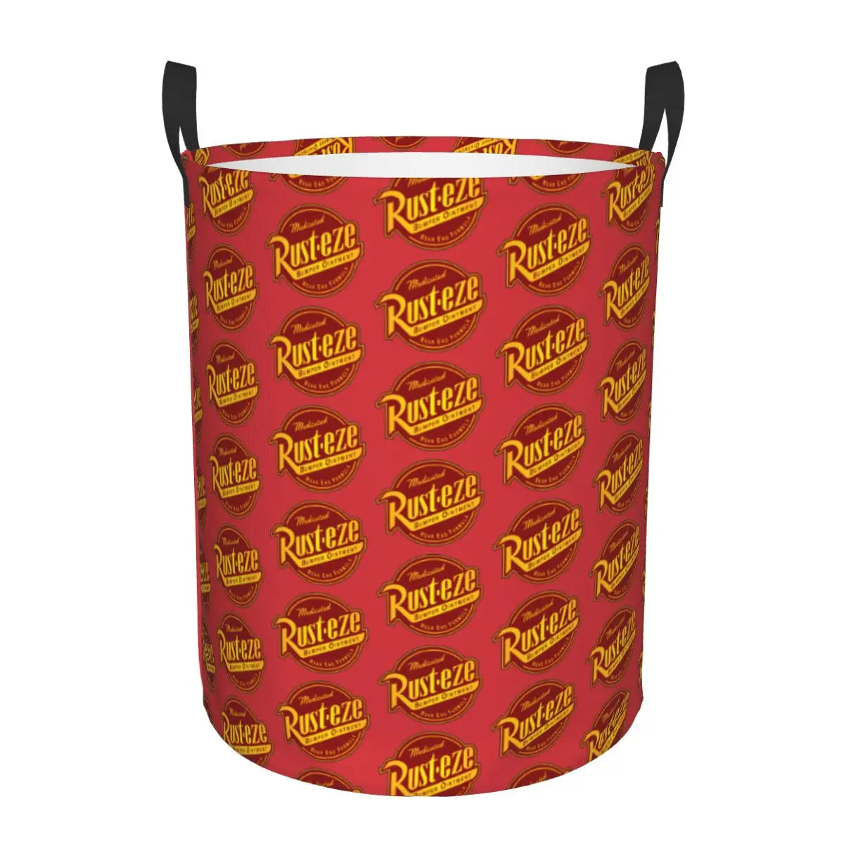 Panier à linge pliable Cars Lightning McQueen pour enfants, grande capacité en polyester avec poignées (S 34x42 cm, M 40x50 cm)