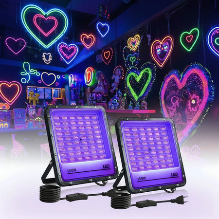 Lampe à lumière noire – Spot LED UV à 395 nm et effet d'ambiance puissant