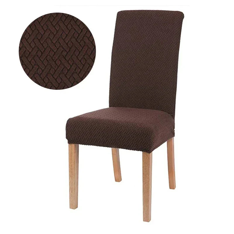 Housse de Chaise Velvona | Rembourré élastique et épais | Housse extensible en jacquard | Lavable et infroissable