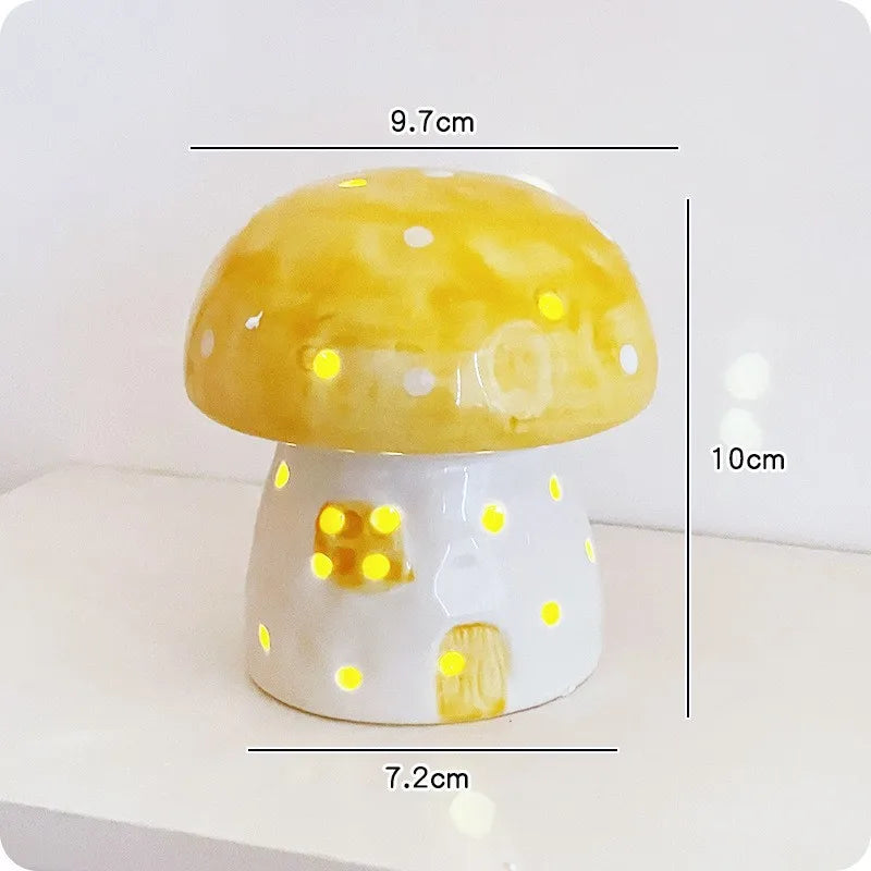 Lampe de chevet en céramique en forme de champignon de rêve