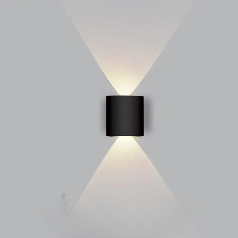 Applique murale LED étanche avec design moderne en aluminium et éclairage vers le haut et vers le bas | Sansotis