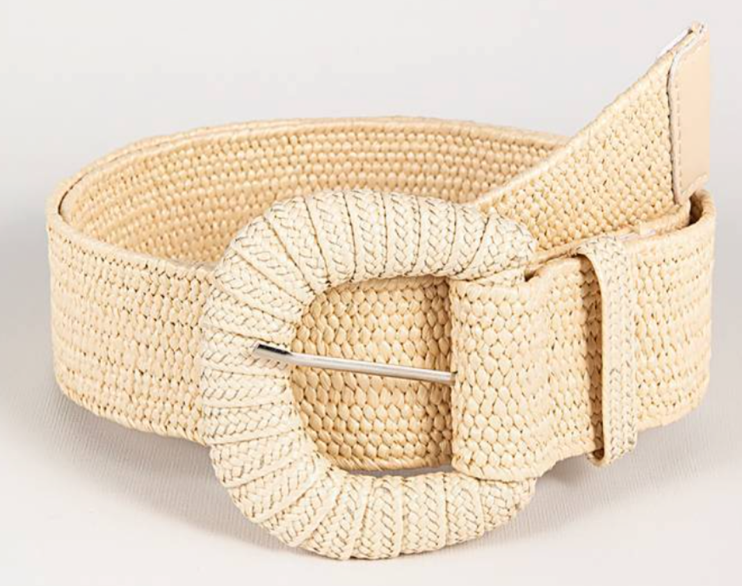 Ceinture tissée vintage pour femme – Design large pour plus de style