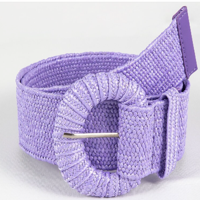 Ceinture d’été rétro pour femmes – Ceinture large tressée à la mode