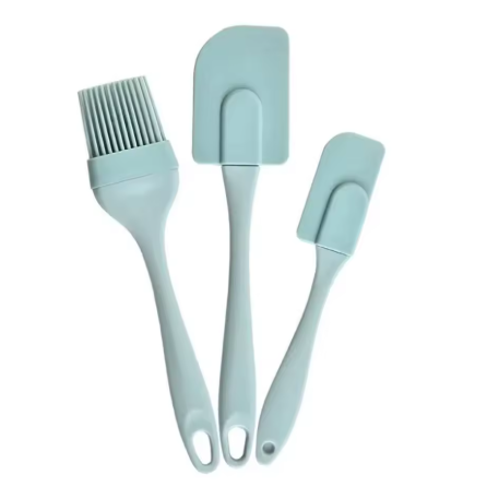 Ensemble de spatules antiadhésives en Silicone, 3 pièces, pour la cuisson, manche en PP, outil de cuisine