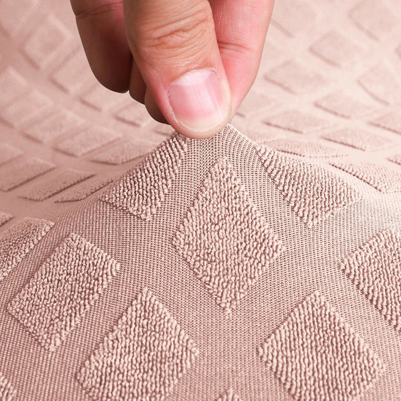 Scanto | Housse de chaise de bureau extensible en élasthanne/nylon, jacquard et polaire, maille d'ananas et protection élastique