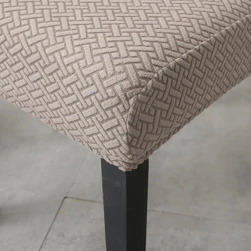 Housse de Chaise Velvona | Rembourré élastique et épais | Housse extensible en jacquard | Lavable et infroissable