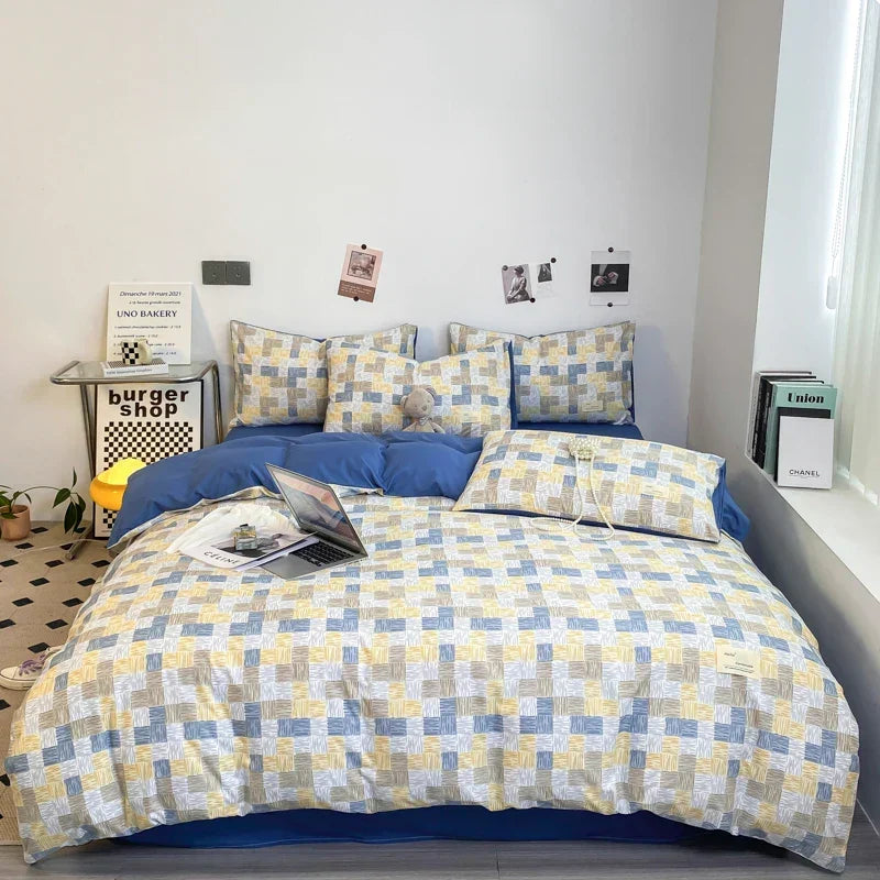 KaroSommeil | Parure de lit complète avec taie d'oreiller